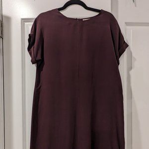 Everlane Silk Short Sleeve Dress Size Small